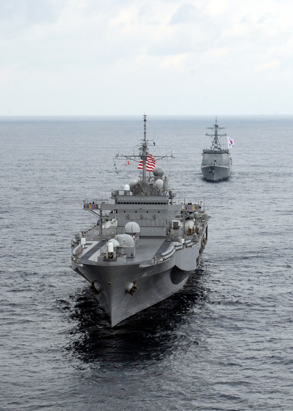 USS Blue Ridge patrols the Sea of Japan