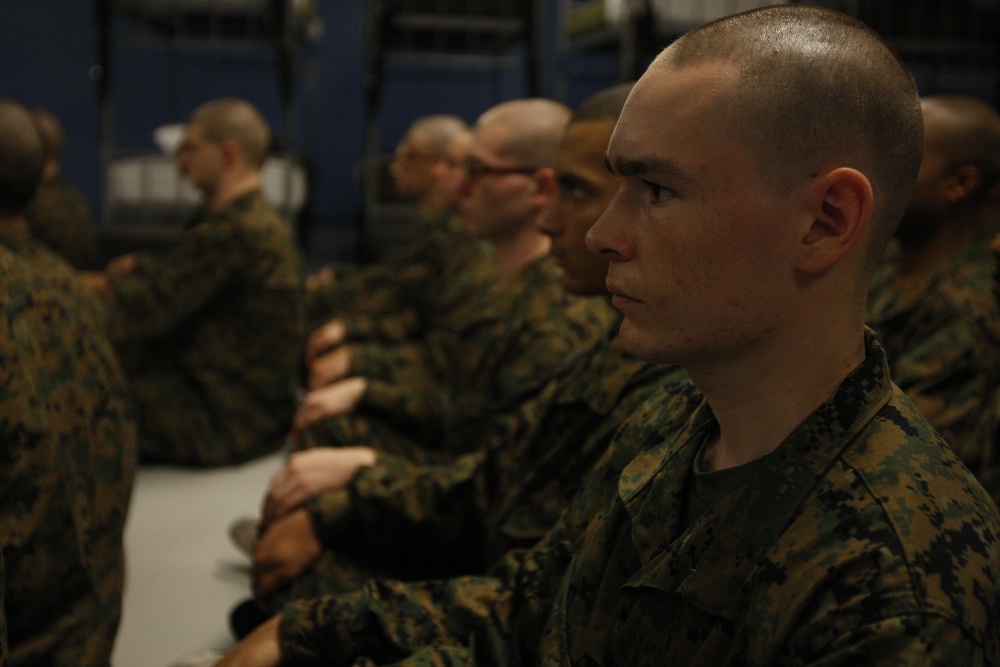 Mike Company meets their drill instructors