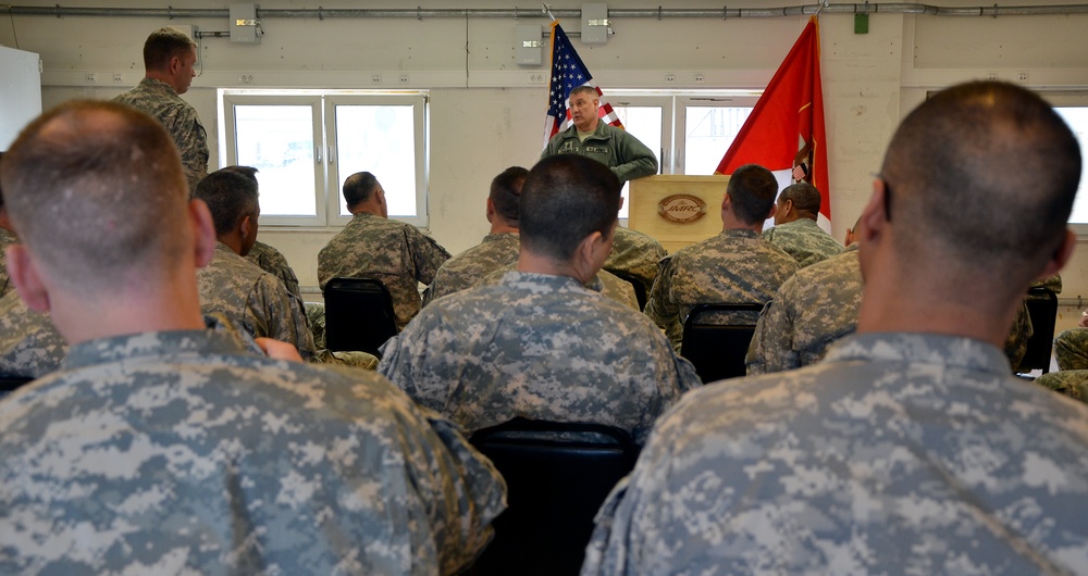 Sgt. Maj. of the Army Raymond Chandler III visits the Joint Multinational Readiness Center