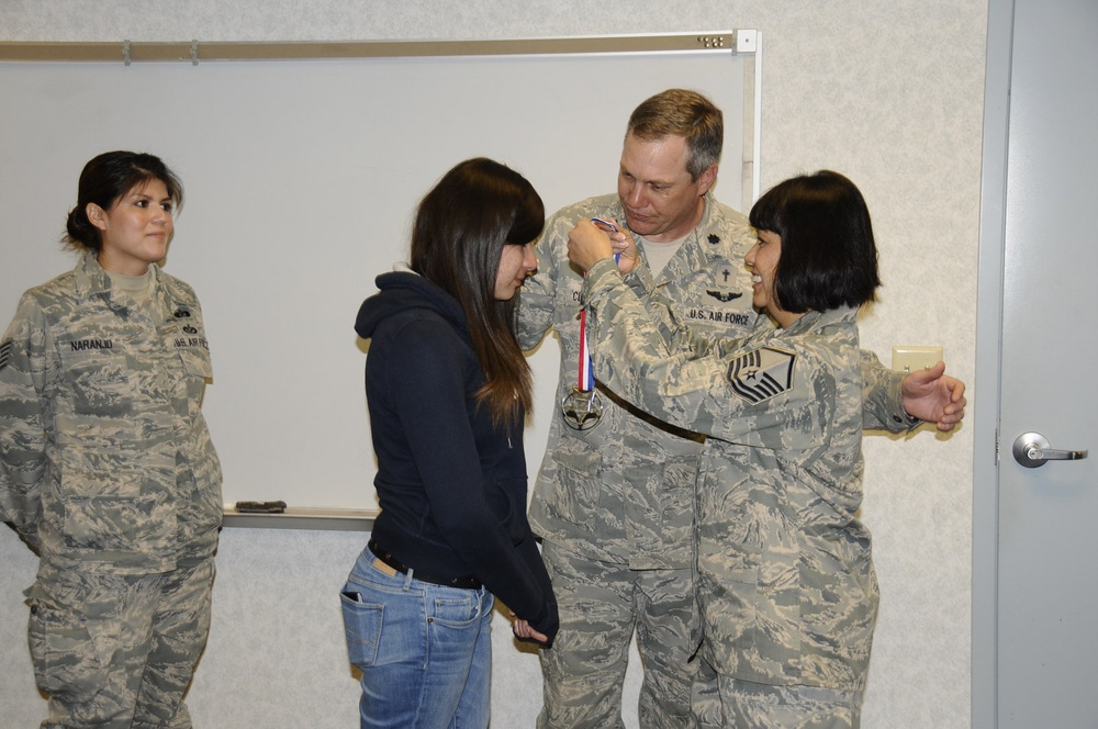 Medal of Courage presentation