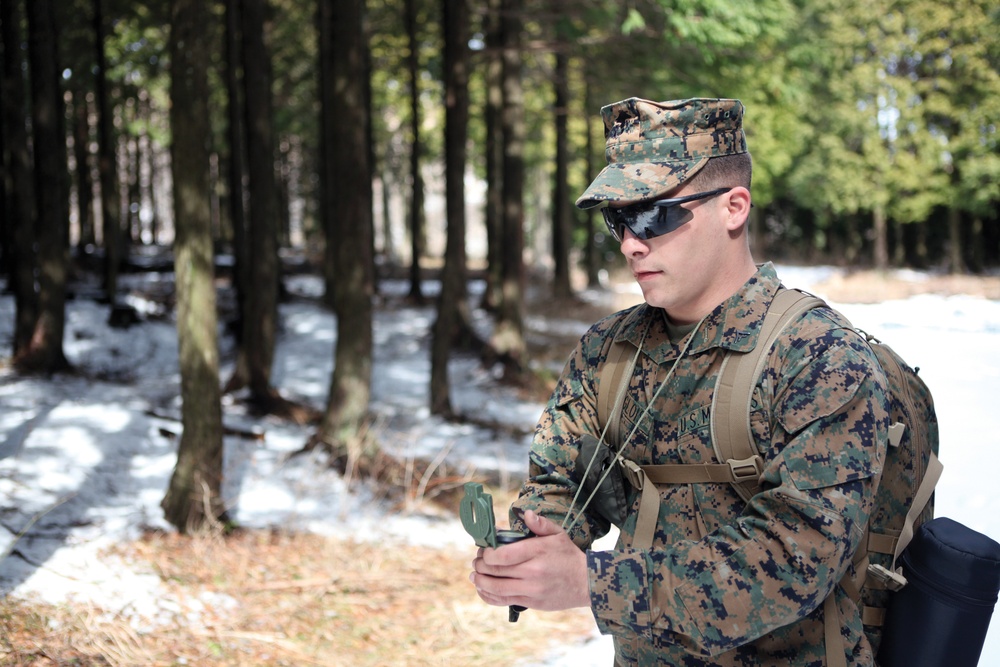 Marines navigate forest near Fuji