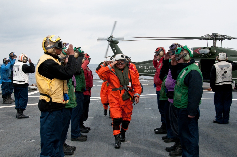 Commander of Republic of Korea Fleet visits USS Blue Ridge