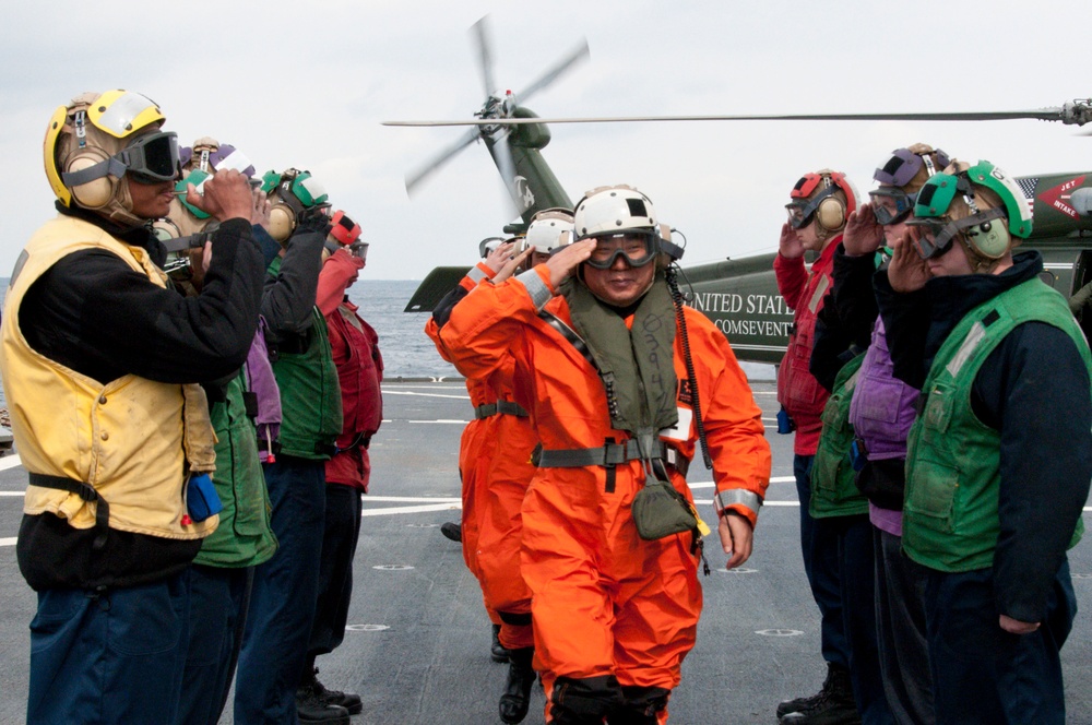 Commander of Republic of Korea Fleet visits USS Blue Ridge