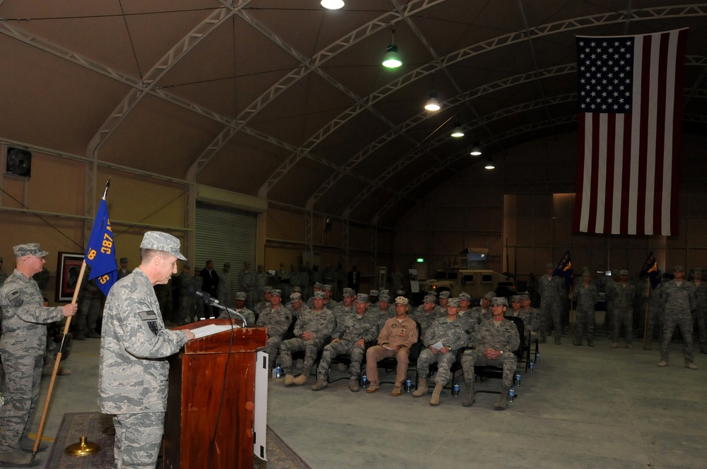 387th Expeditionary Logistics Readiness Squadron Inactivation Ceremony