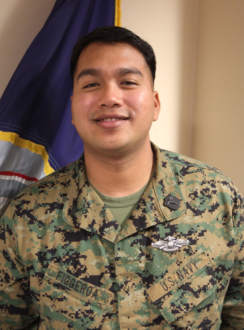 Petty officer reaches for stars