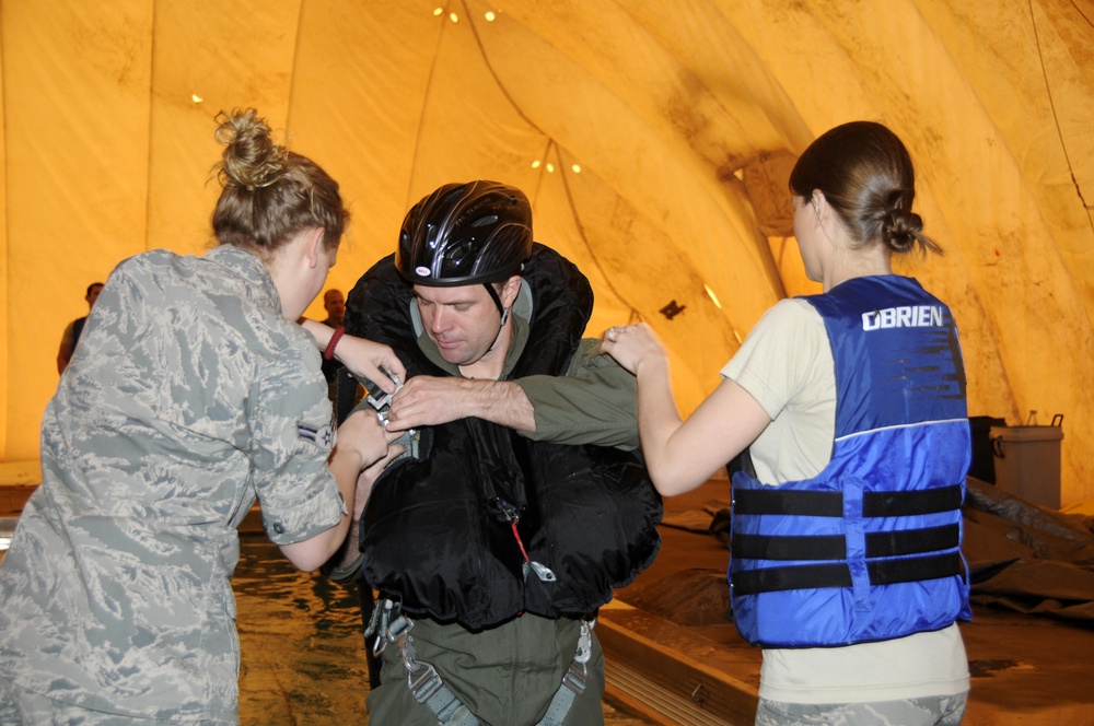 188th Ops Group conducts water survival training