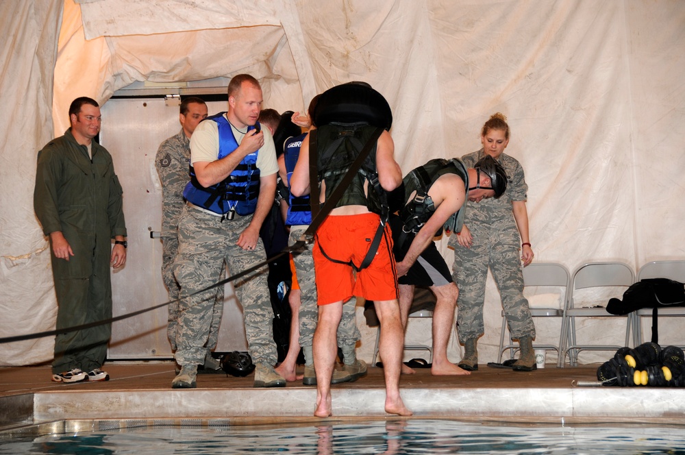 188th Ops Group conducts water survival training