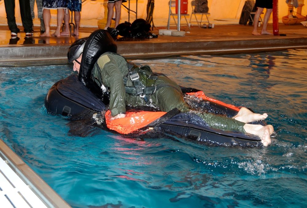 Wet and wild: 188th Ops Group conducts water survival training