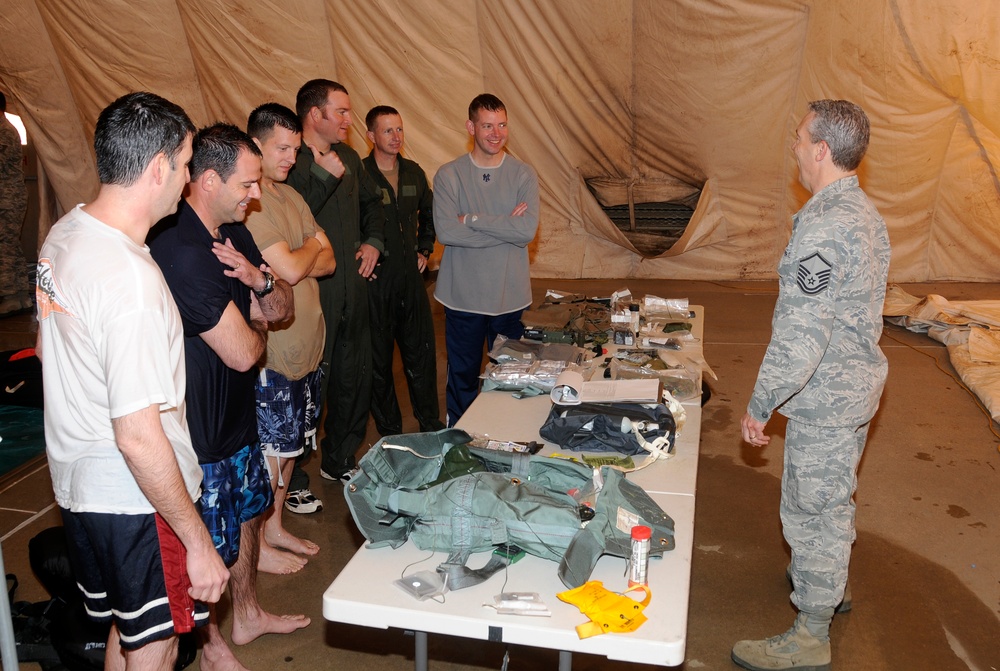 188th Ops Group conducts water survival training