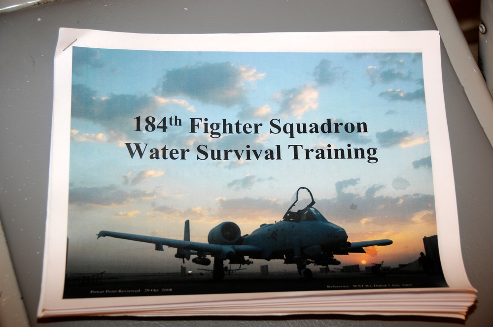 188th Ops Group conducts water survival training