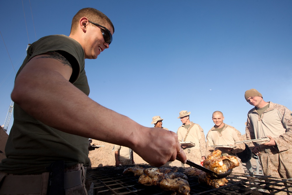 Cooking for a company: Virginia native serves 1st LAR in Afghanistan