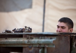 Cooking for a company: Virginia native serves 1st LAR in Afghanistan