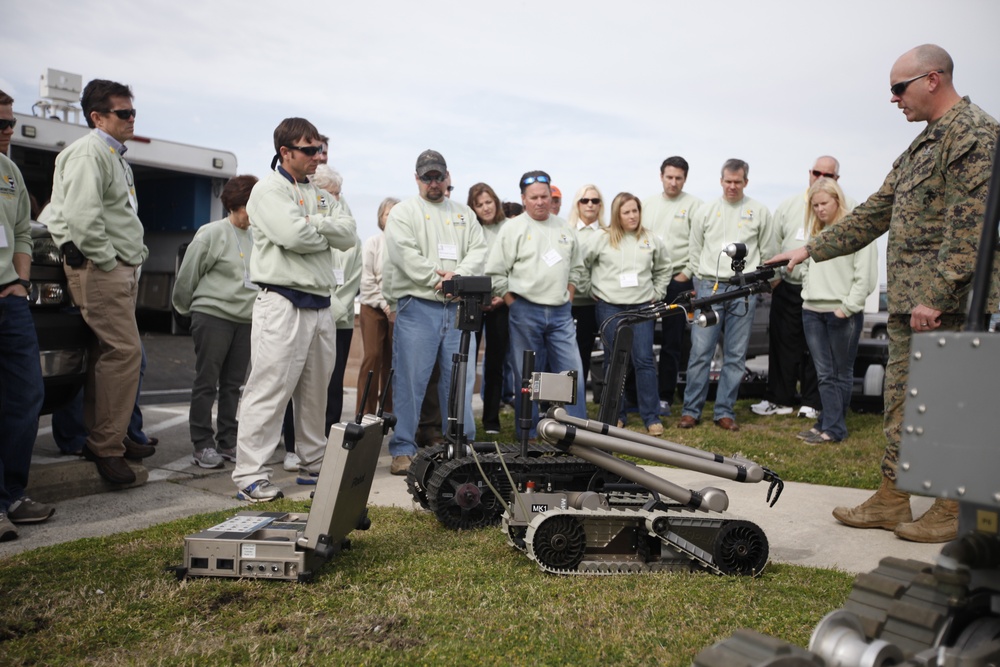 Carteret County leaders tour air station, gain insight