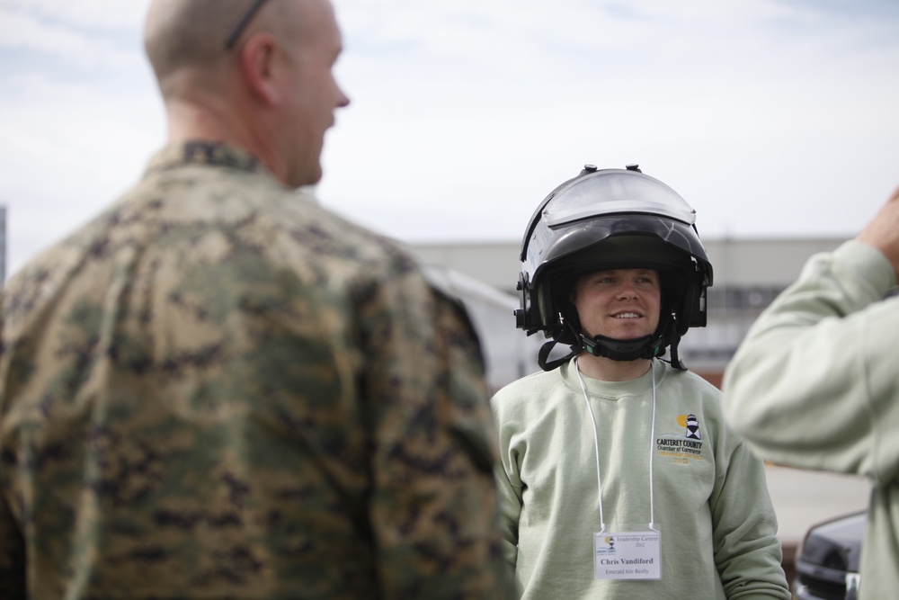 Carteret County leaders tour air station, gain insight