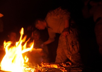 As sandstorm slows convoy, 1st LAR Marines feel at home in the elements