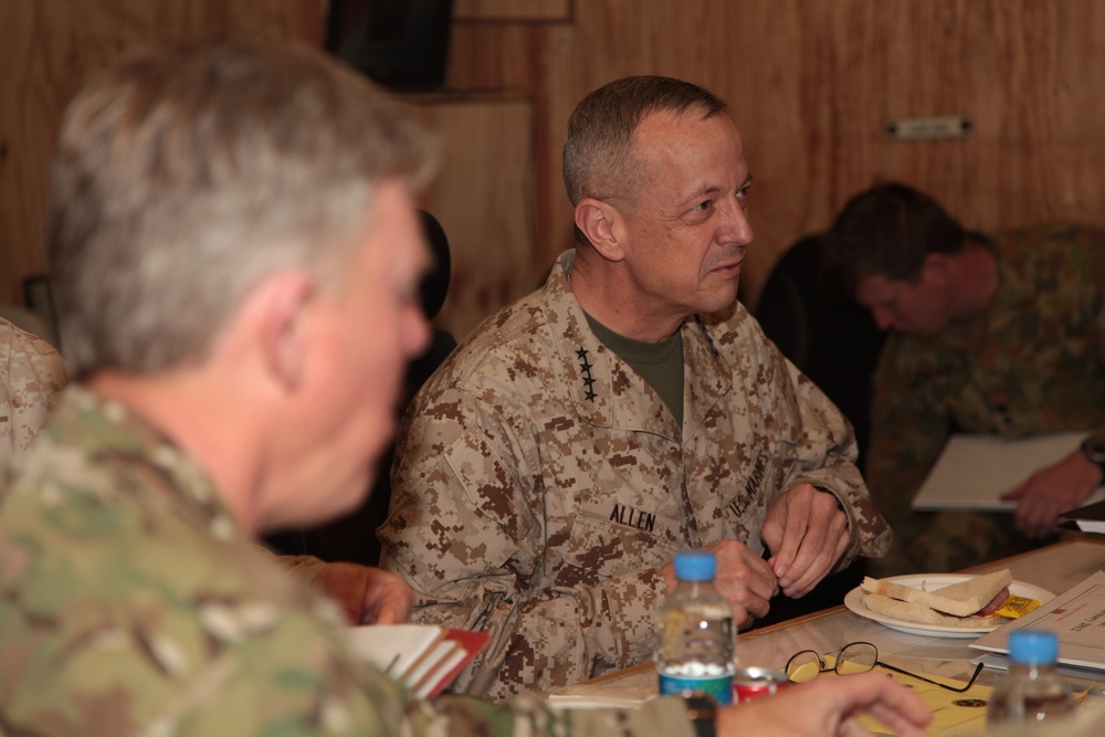 Gen. John R. Allen visits Camp Leatherneck