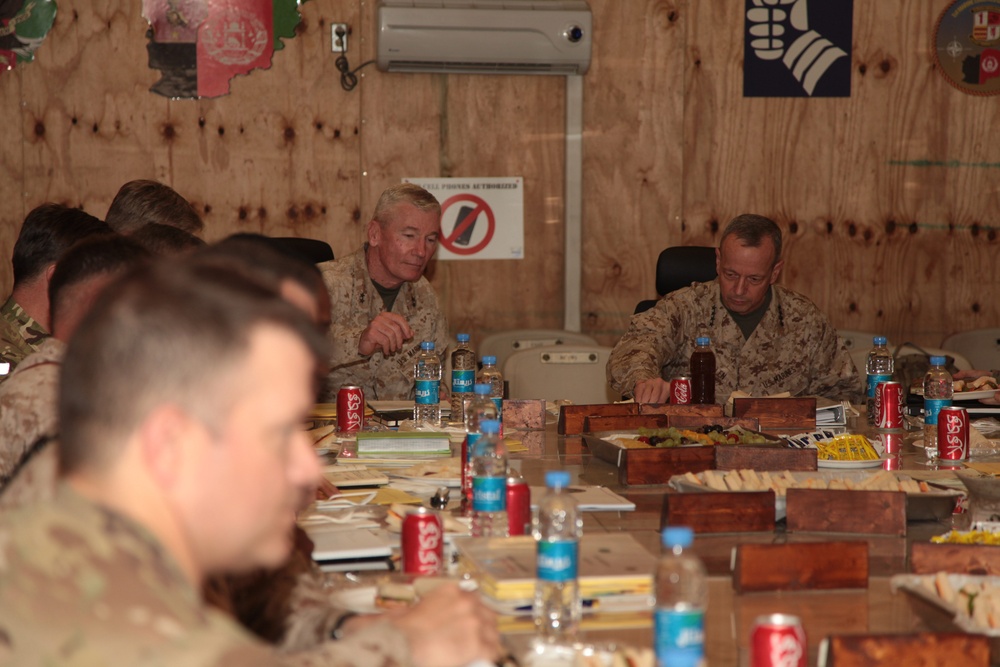 Gen. John R. Allen visits Camp Leatherneck