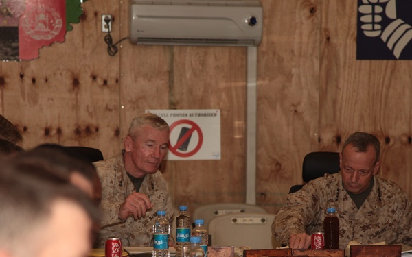 Gen. John R. Allen visits Camp Leatherneck