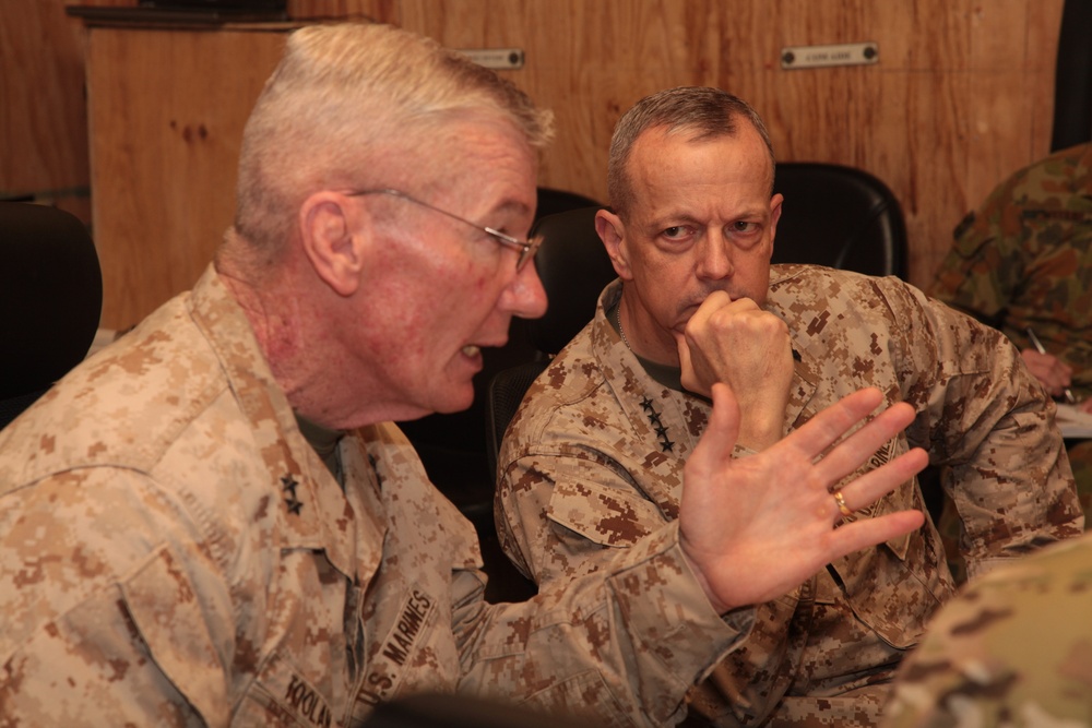 Gen. John R. Allen visits Camp Leatherneck