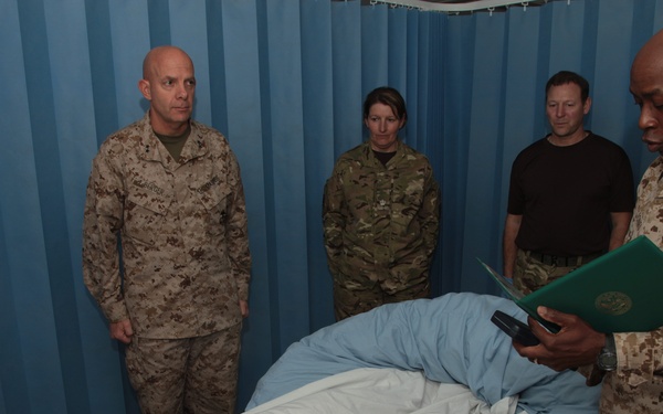 Gen. John R. Allen visits Camp Leatherneck
