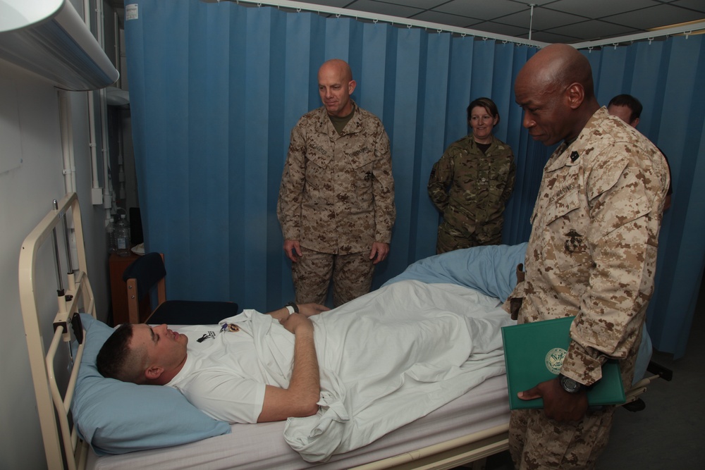 Gen. John R. Allen visits Camp Leatherneck