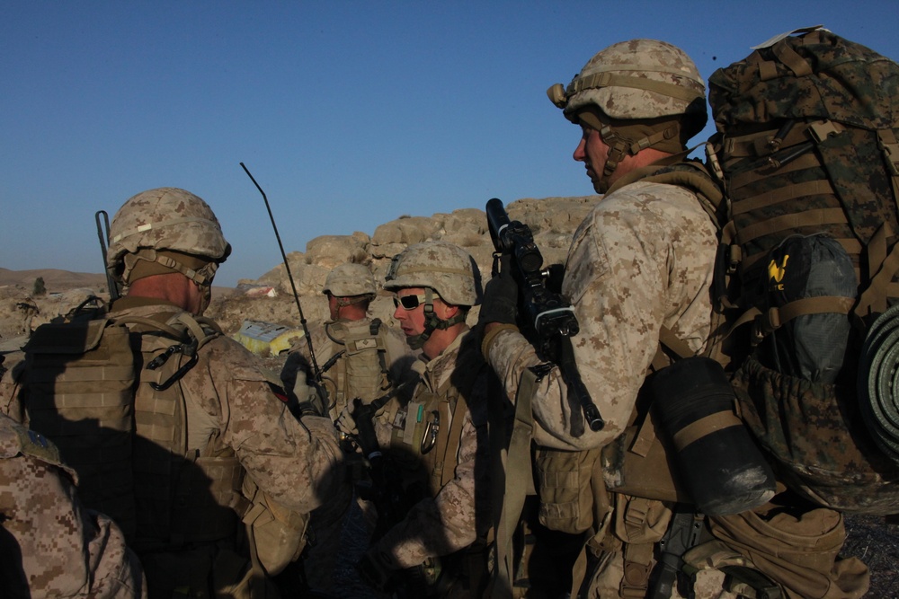 Marines conduct operations in Helmand province