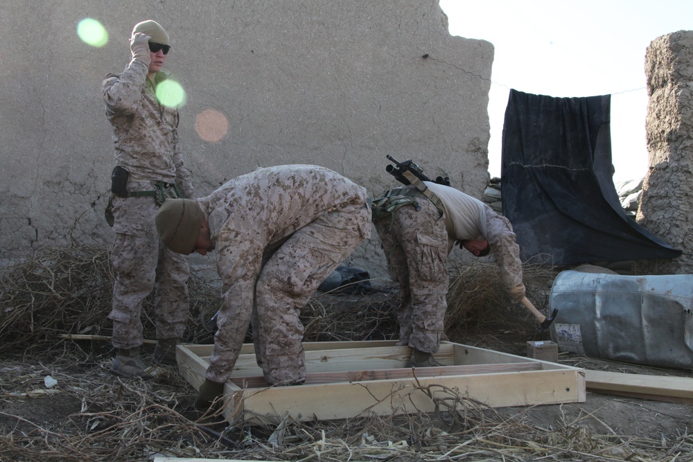 Marines conduct operations in Helmand province