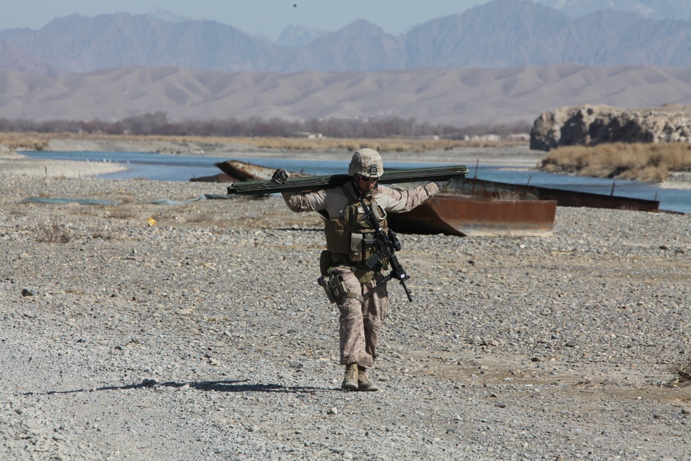 Marines conduct operations in Helmand province