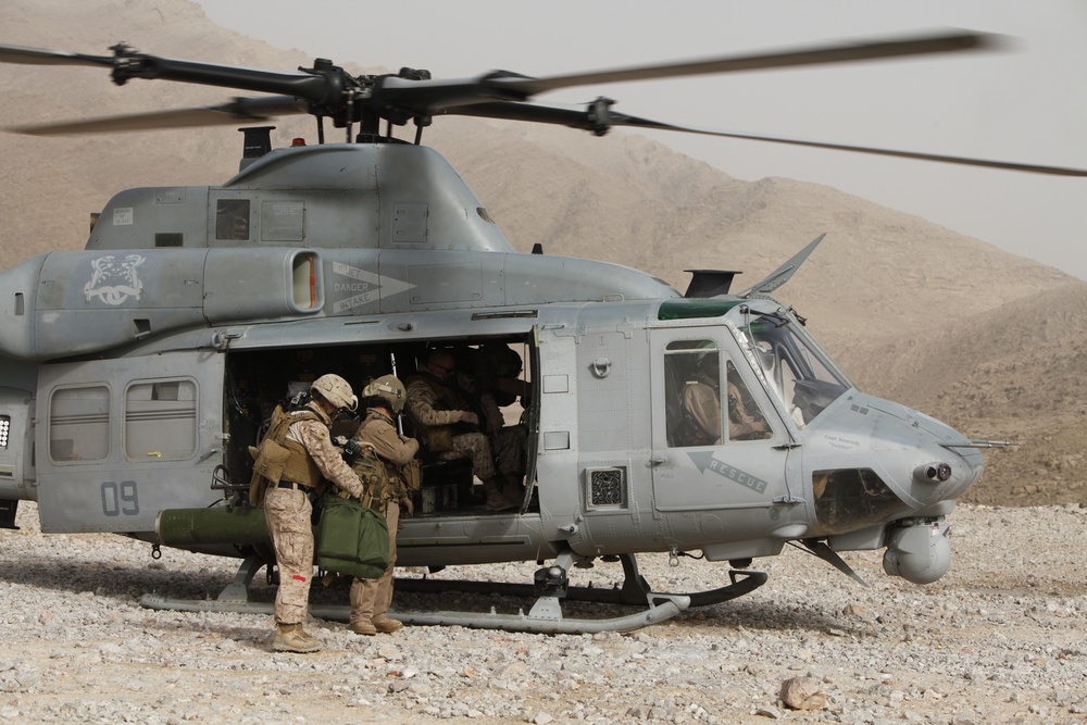 Marines conduct operations in Helmand province