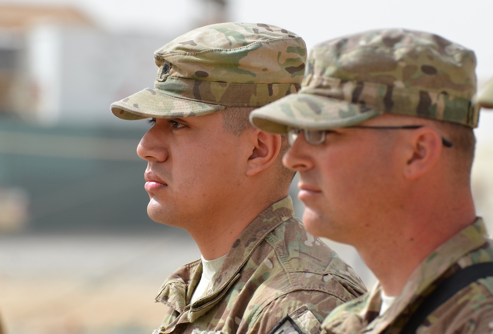 U.S Army soldier receives Purple Heart