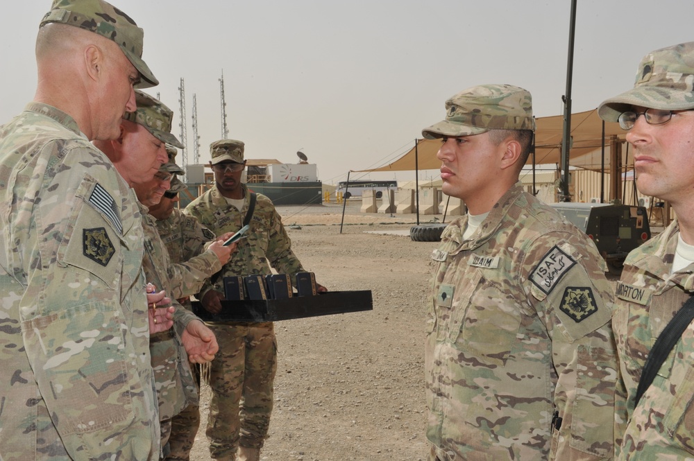 US Army soldier receives Purple Heart