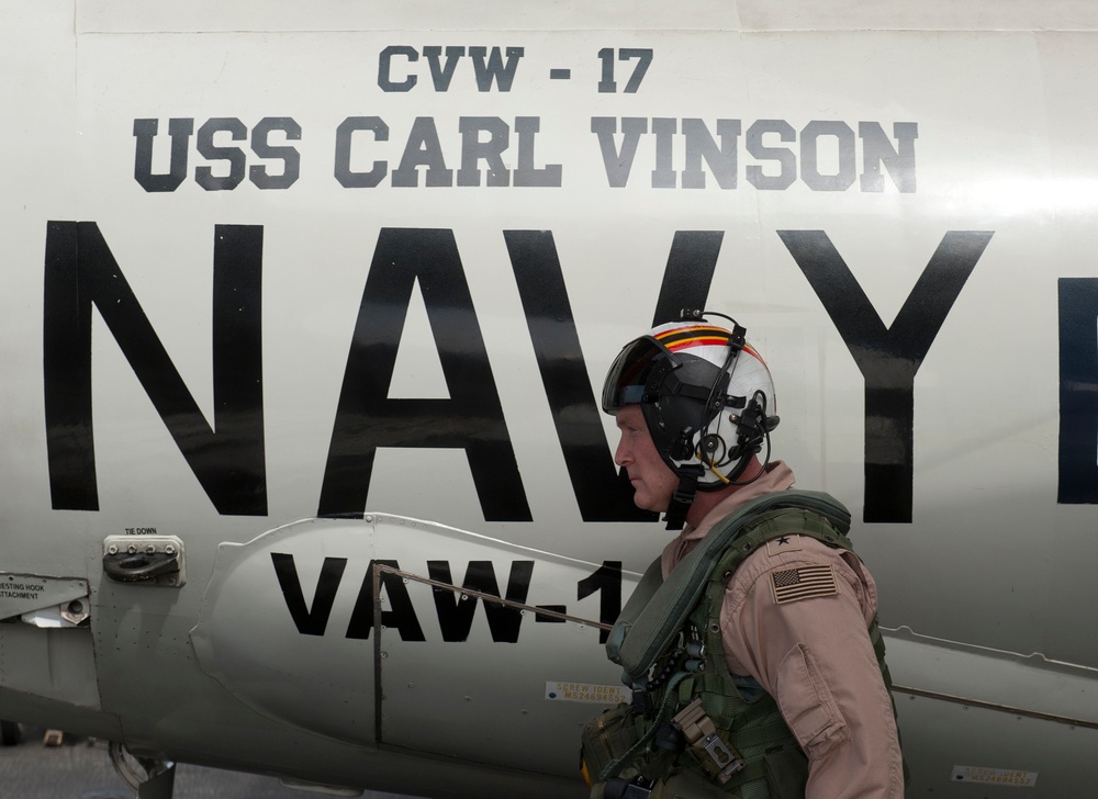 USS Carl Vinson action