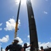 Loading a Tomahawk land attack missile onto USS Michigan