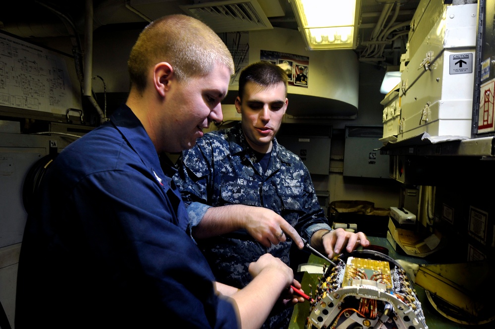 USS Carl Vinson action