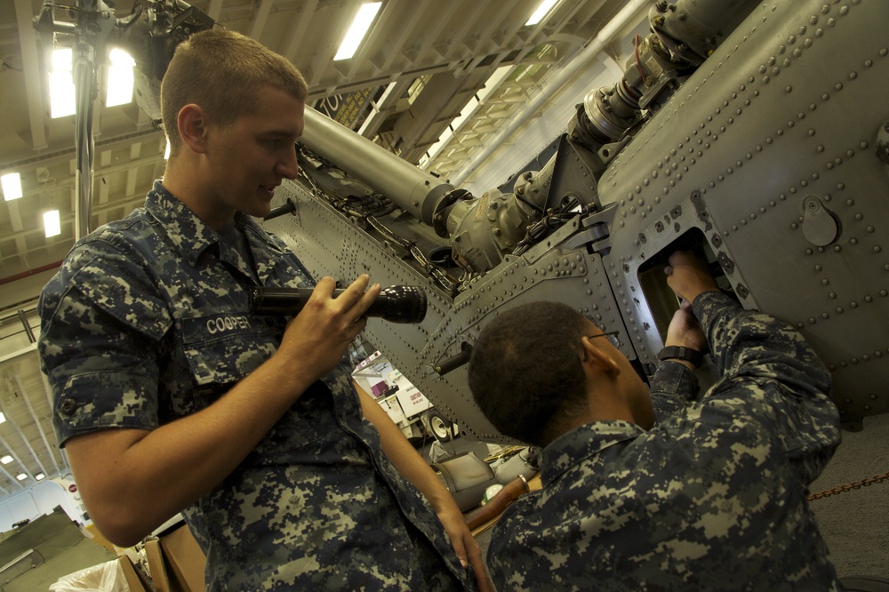 Aboard USS Bonhomme Richard