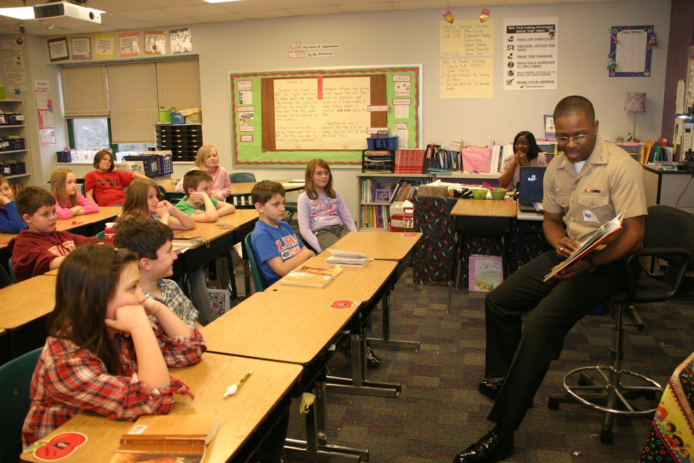 Sailors read in honor of Dr. Suess' birthday