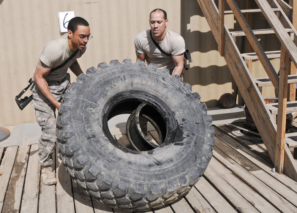 Service members from gear up for warrior team competition