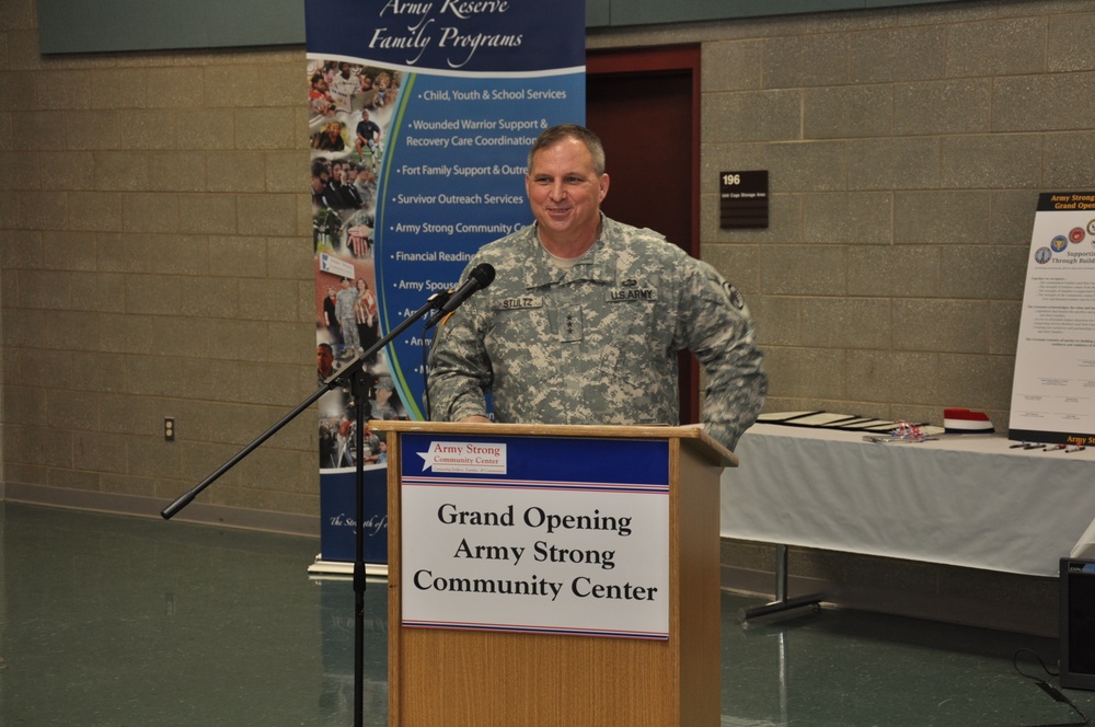 Army Reserve chief touts the newly opened Army Strong Community Center