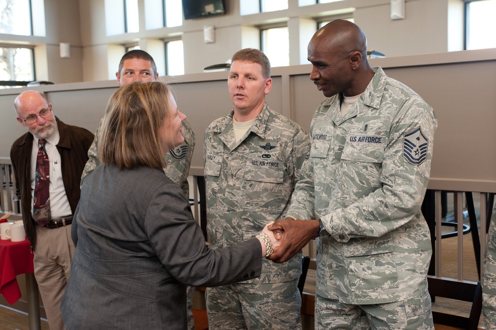 Under Secretary of the Air Force Erin Conaton visits Travis Air Force Base