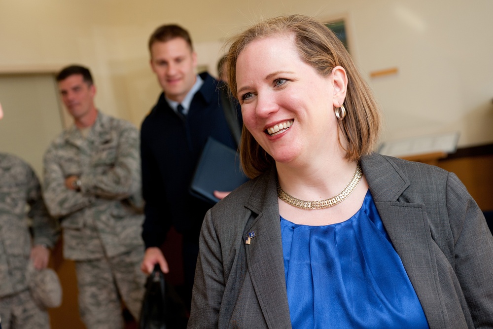 Under Secretary of the Air Force Erin Conaton visits Travis Air Force Base