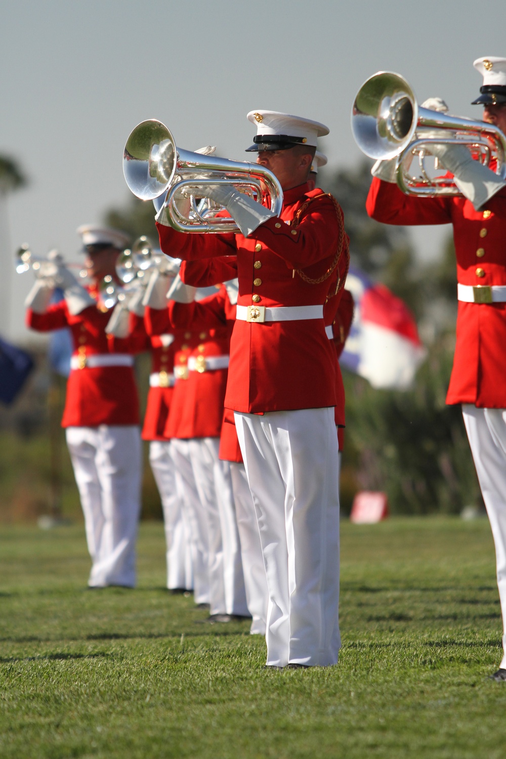 Battle Color Detachment performs aboard Miramar