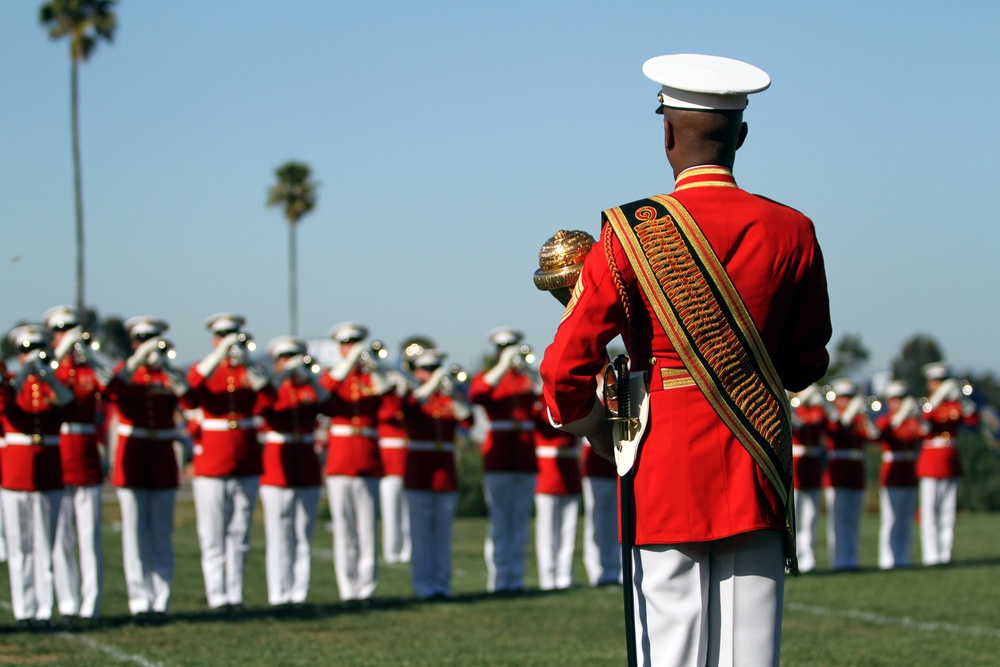 Battle Color Detachment performs aboard Miramar