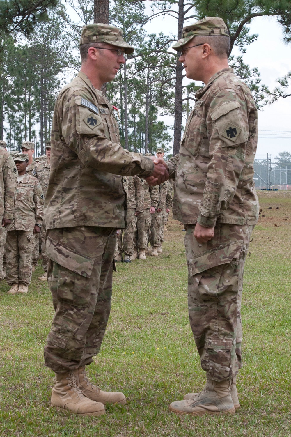 Sgt. Jason Briant, of Midwest City, Okla., receives a Bronze Star