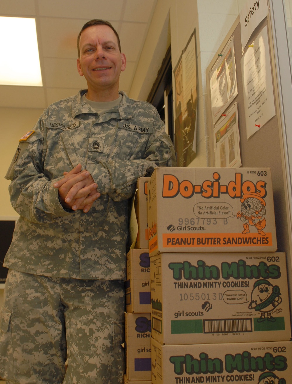 3,600 boxes of cookies delivered to New York troops