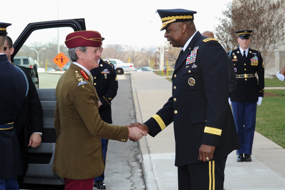 Commander-in-chief, Land Forces, United Kingdom arrival