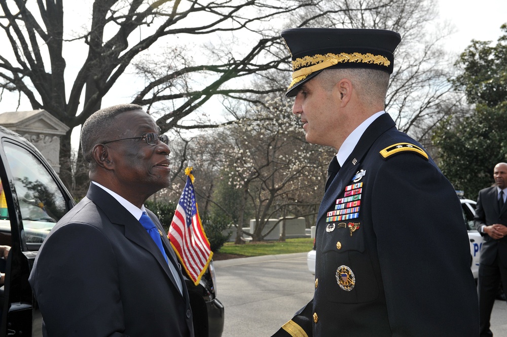 President of Ghana wreath ceremony