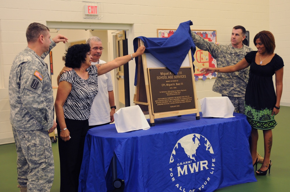 Cpl. Miguel A. Baez III honored in dedication ceremony