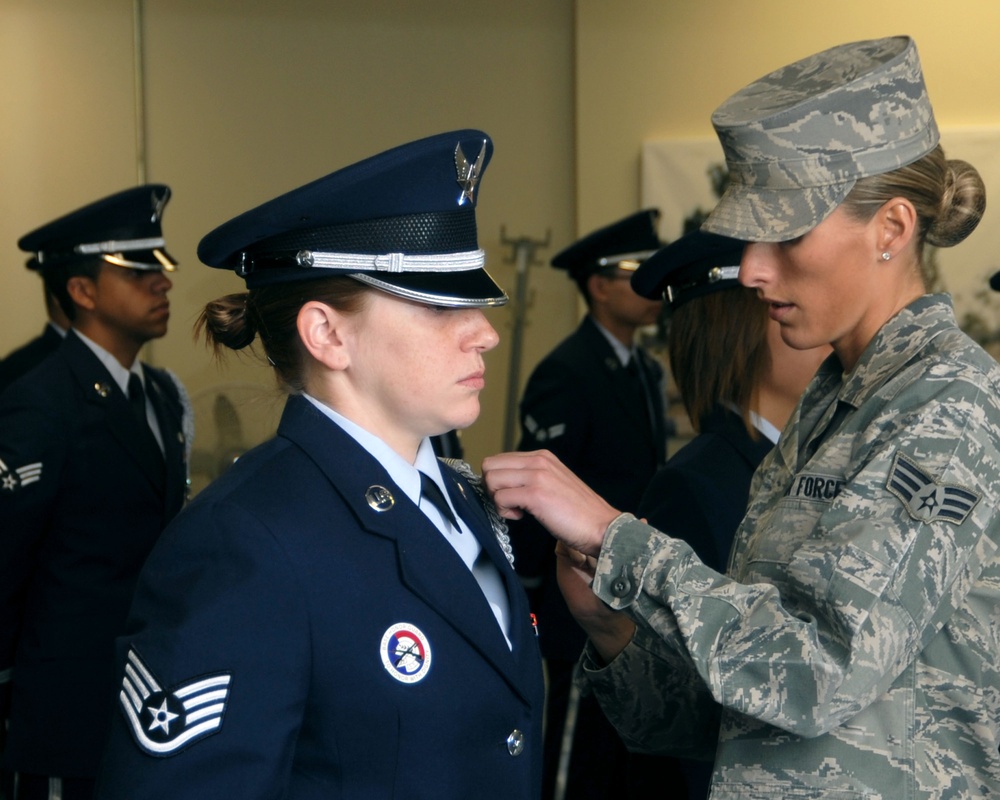 AF Honor Guard visits Altus AFB