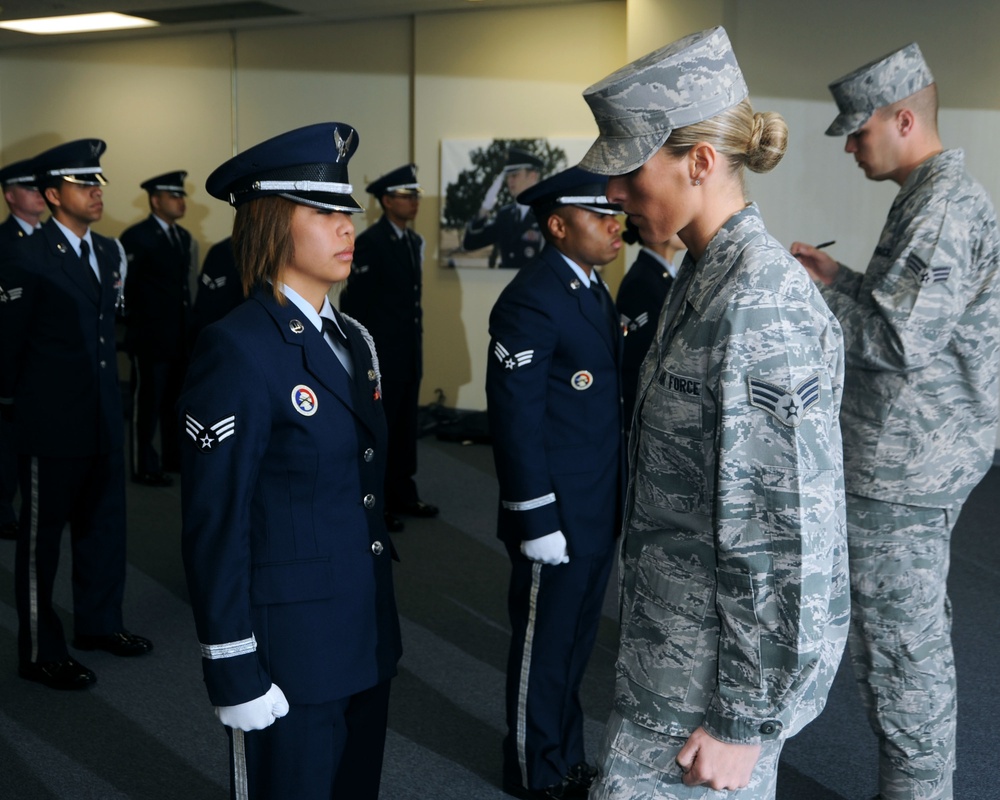 AF Honor Guard visits Altus AFB