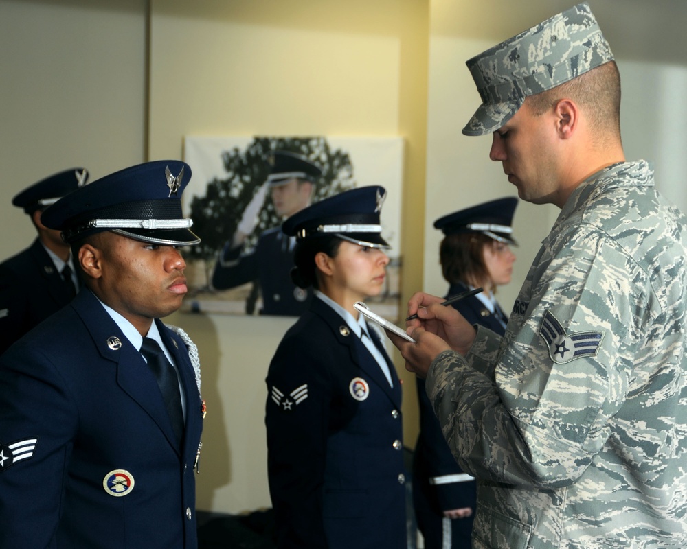 AF Honor Guard visits Altus AFB